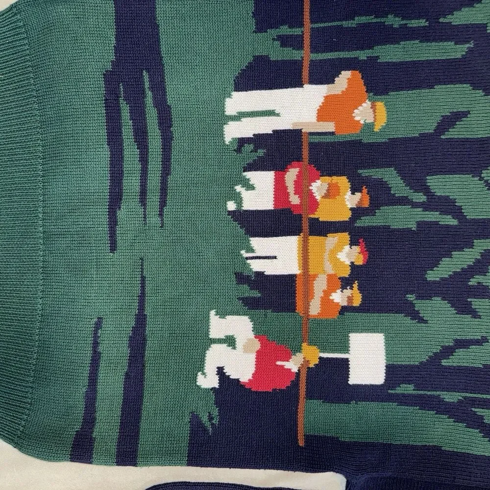 Vintage Hathaway Men’s Golf Sweater Size Medium Double Sided Knit Pullover